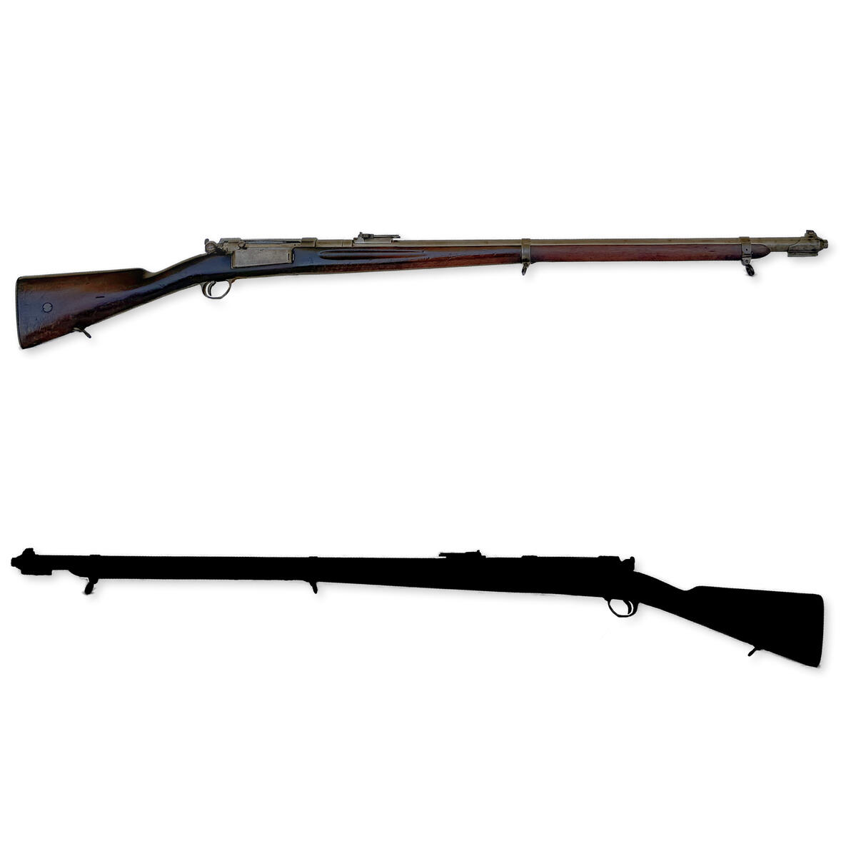 Military, Rifle, Denmark, Antique